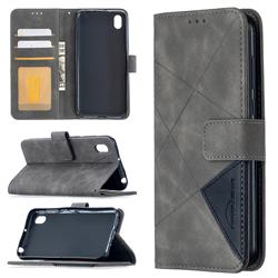 Binfen Color BF05 Prismatic Slim Wallet Flip Cover for Huawei Y5 (2019) - Gray