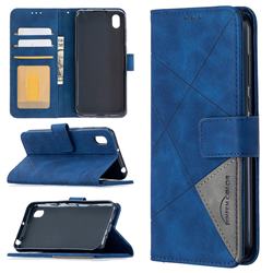 Binfen Color BF05 Prismatic Slim Wallet Flip Cover for Huawei Y5 (2019) - Blue