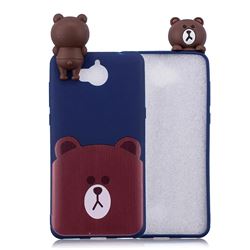 Cute Bear Soft 3D Climbing Doll Soft Case for Huawei Y5 (2017)