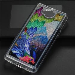 Phoenix Glassy Glitter Quicksand Dynamic Liquid Soft Phone Case for Huawei Y5 (2017)