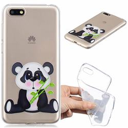 Bamboo Panda Clear Varnish Soft Phone Back Cover for Huawei Y5 Prime 2018 (Y5 2018 / Y5 Lite 2018)
