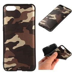 Camouflage Soft TPU Back Cover for Huawei Y5 Prime 2018 (Y5 2018 / Y5 Lite 2018) - Gold Coffee