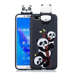 Ascended Panda Soft 3D Climbing Doll Soft Case for Huawei Y5 Prime 2018 (Y5 2018 / Y5 Lite 2018)
