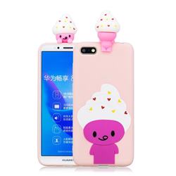 Ice Cream Man Soft 3D Climbing Doll Soft Case for Huawei Y5 Prime 2018 (Y5 2018 / Y5 Lite 2018)