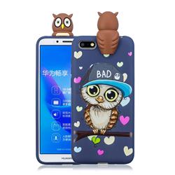 Bad Owl Soft 3D Climbing Doll Soft Case for Huawei Y5 Prime 2018 (Y5 2018 / Y5 Lite 2018)