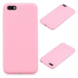 Candy Soft Silicone Protective Phone Case for Huawei Y5 Prime 2018 (Y5 2018 / Y5 Lite 2018) - Dark Pink