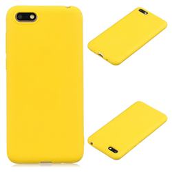 Candy Soft Silicone Protective Phone Case for Huawei Y5 Prime 2018 (Y5 2018 / Y5 Lite 2018) - Yellow
