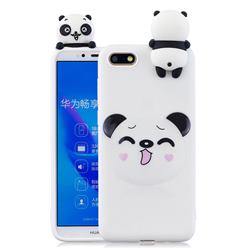 Smiley Panda Soft 3D Climbing Doll Soft Case for Huawei Y5 Prime 2018 (Y5 2018 / Y5 Lite 2018)