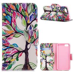 The Tree of Life Leather Wallet Case for Huawei Y5 Prime 2018 (Y5 2018 / Y5 Lite 2018)