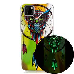 Owl Wind Chimes Noctilucent Soft TPU Back Cover for Huawei Y5p