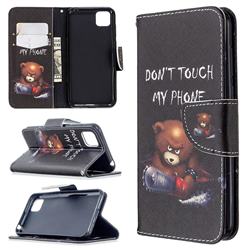 Chainsaw Bear Leather Wallet Case for Huawei Y5p