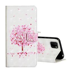 Sakura Flower Tree 3D Painted Leather Phone Wallet Case for Huawei Y5p