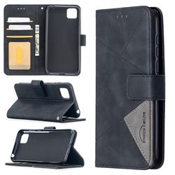 Binfen Color BF05 Prismatic Slim Wallet Flip Cover for Huawei Y5p - Black