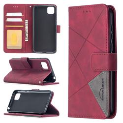 Binfen Color BF05 Prismatic Slim Wallet Flip Cover for Huawei Y5p - Red