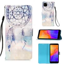 Fantasy Campanula 3D Painted Leather Wallet Case for Huawei Y5p