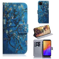 Apricot Tree PU Leather Wallet Case for Huawei Y5p
