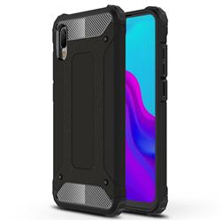 King Kong Armor Premium Shockproof Dual Layer Rugged Hard Cover for Huawei Y6 (2019) - Black Gold