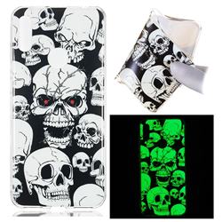 Red-eye Ghost Skull Noctilucent Soft TPU Back Cover for Huawei Y6 (2019)