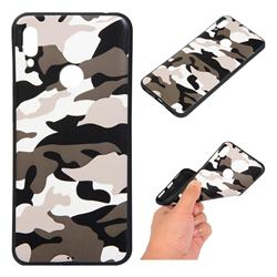 Camouflage Soft TPU Back Cover for Huawei Y6 (2019) - Black White