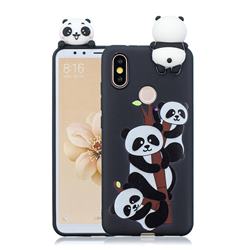 Ascended Panda Soft 3D Climbing Doll Soft Case for Huawei Y6 (2019)