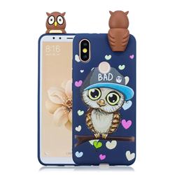 Bad Owl Soft 3D Climbing Doll Soft Case for Huawei Y6 (2019)