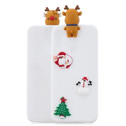 White Elk Christmas Xmax Soft 3D Silicone Case for Huawei Y6 (2019)