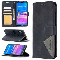 Binfen Color BF05 Prismatic Slim Wallet Flip Cover for Huawei Y6 (2019) - Black