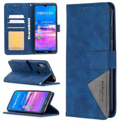 Binfen Color BF05 Prismatic Slim Wallet Flip Cover for Huawei Y6 (2019) - Blue