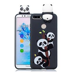 Ascended Panda Soft 3D Climbing Doll Soft Case for Huawei Y6 (2018)
