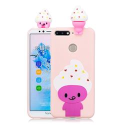Ice Cream Man Soft 3D Climbing Doll Soft Case for Huawei Y6 (2018)