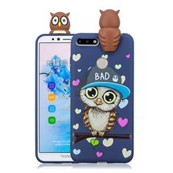 Bad Owl Soft 3D Climbing Doll Soft Case for Huawei Y6 (2018)