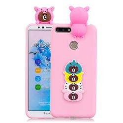 Expression Bear Soft 3D Climbing Doll Soft Case for Huawei Y6 (2018)