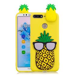 Big Pineapple Soft 3D Climbing Doll Soft Case for Huawei Y6 (2018)