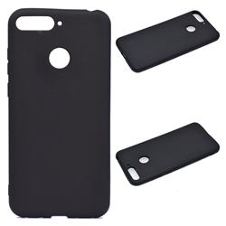 Candy Soft Silicone Protective Phone Case for Huawei Y6 (2018) - Black