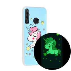 Stars Unicorn Noctilucent Soft TPU Back Cover for Huawei Y6p
