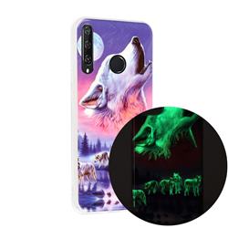 Wolf Howling Noctilucent Soft TPU Back Cover for Huawei Y6p