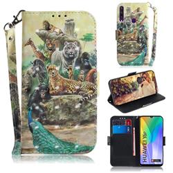 Beast Zoo 3D Painted Leather Wallet Phone Case for Huawei Y6p