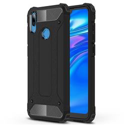 King Kong Armor Premium Shockproof Dual Layer Rugged Hard Cover for Huawei Y7(2019) / Y7 Prime(2019) / Y7 Pro(2019) - Black Gold