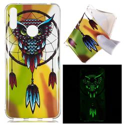 Owl Wind Chimes Noctilucent Soft TPU Back Cover for Huawei Y7(2019) / Y7 Prime(2019) / Y7 Pro(2019)