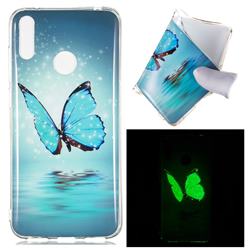Butterfly Noctilucent Soft TPU Back Cover for Huawei Y7(2019) / Y7 Prime(2019) / Y7 Pro(2019)