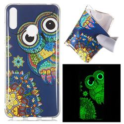 Tribe Owl Noctilucent Soft TPU Back Cover for Huawei Y7(2019) / Y7 Prime(2019) / Y7 Pro(2019)
