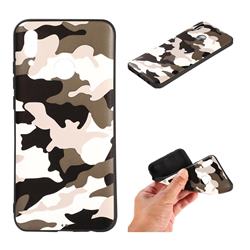 Camouflage Soft TPU Back Cover for Huawei Y7(2019) / Y7 Prime(2019) / Y7 Pro(2019) - Black White