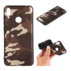 Camouflage Soft TPU Back Cover for Huawei Y7(2019) / Y7 Prime(2019) / Y7 Pro(2019) - Gold Coffee