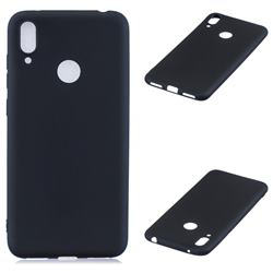 Candy Soft Silicone Protective Phone Case for Huawei Y7(2019) / Y7 Prime(2019) / Y7 Pro(2019) - Black