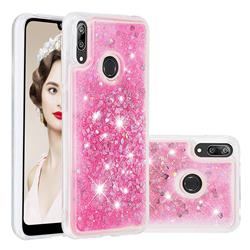 Dynamic Liquid Glitter Quicksand Sequins TPU Phone Case for Huawei Y7(2019) / Y7 Prime(2019) / Y7 Pro(2019) - Rose