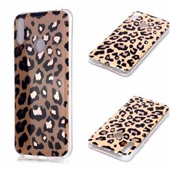 Leopard Galvanized Rose Gold Marble Phone Back Cover for Huawei Y7(2019) / Y7 Prime(2019) / Y7 Pro(2019)