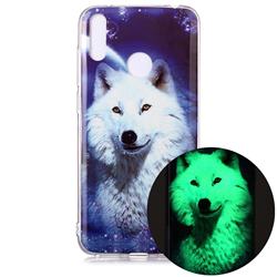 Galaxy Wolf Noctilucent Soft TPU Back Cover for Huawei Y7(2019) / Y7 Prime(2019) / Y7 Pro(2019)
