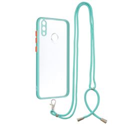 Necklace Cross-body Lanyard Strap Cord Phone Case Cover for Huawei Y7(2019) / Y7 Prime(2019) / Y7 Pro(2019) - Blue
