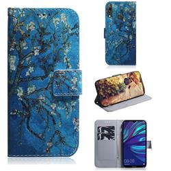 Apricot Tree PU Leather Wallet Case for Huawei Y7(2019) / Y7 Prime(2019) / Y7 Pro(2019)