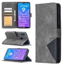Binfen Color BF05 Prismatic Slim Wallet Flip Cover for Huawei Y7(2019) / Y7 Prime(2019) / Y7 Pro(2019) - Gray